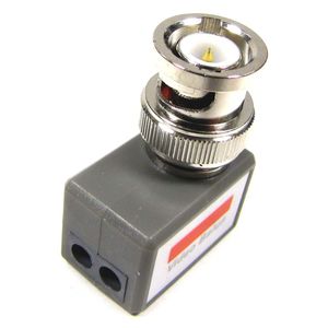 Balun Pasivo Compacto Angulo (BNC a Terminal Block 2-pin)