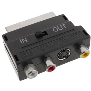 Adaptador Euroconector (3xRCA-H y SVHS/SCART-M)