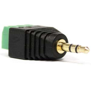 Conector jack 3.5mm estéreo a bloque de terminales de 3-pin