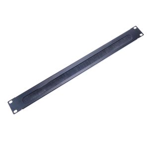 Panel pasacables guíacables para armario rack 19" 1U con cepillo para gestión de cables
