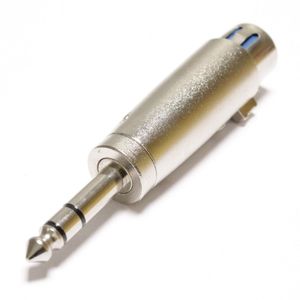 Adaptador de audio XLR de 3 pines hembra a TRS jack 6.3mm macho