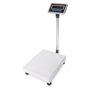 Balanza industrial de plataforma 30x40cm báscula 60Kg de acero inoxidable