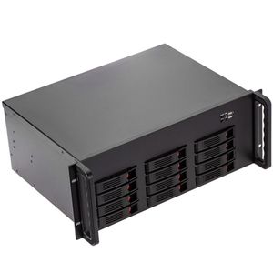 Caja rack 19" IPC ATX 4U 5x3.5" fondo 320mm
