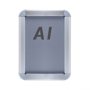 Marco de aluminio A1 635x885mm redondeado para cartel anuncio poster