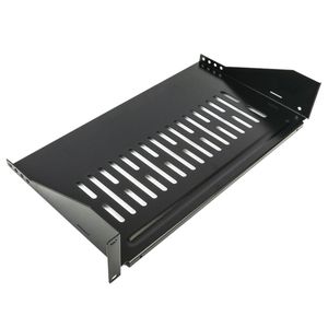 Bandeja rack de fijación frontal de 2U y profundidad 255 mm