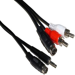 Cable audio/vídeo jack/RCA SVHS