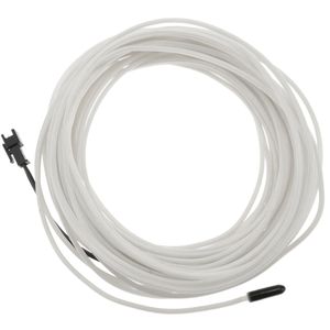 Cable electroluminiscente blanco-azul de 1.3mm en bobina 10m de cable conectada a 220VAC
