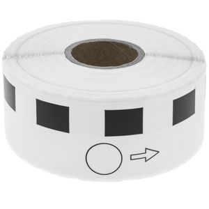 Rollo bobina de 1200 etiquetas adhesivas compatibles con Brother DK-11219 12mm redonda