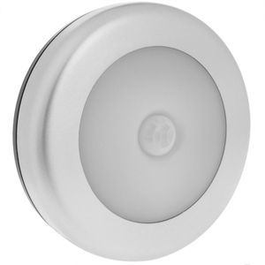 Luz LED redonda con sensor movimiento y luz por inducción para puertas e interiores de armarios
