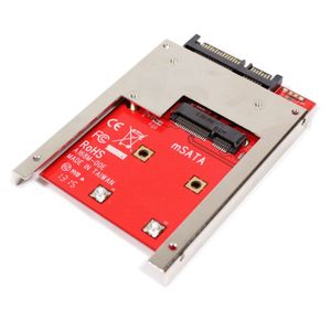 Adaptador 2.5 SATA a mSATA (fijación tornillos)