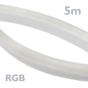 Tira luz flexible LED Neón Flex LNF 26x14mm 220VAC de 5m RGB multicolor