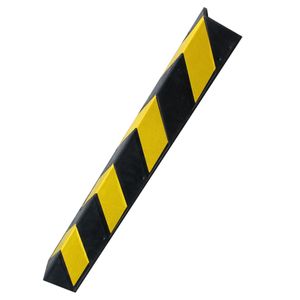 Protector esquina parking coche, goma y reflectores, aparcamientos, 80cm 1-pack