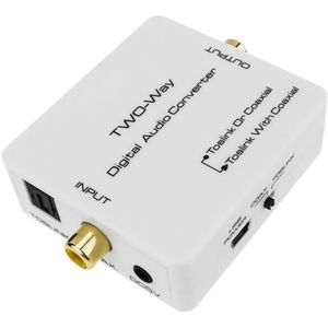 Conversor y repetidor de audio digital (TosLink a Coaxial)