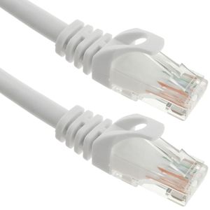 Cable de red ethernet LAN UTP RJ45 Cat.6a blanco 25 cm