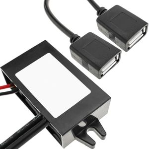 Conversor DC-DC 15W de 12V a 5V 3A con conector USB 2 x A-hembra
