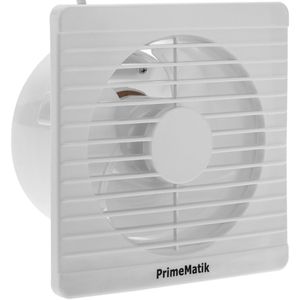 Ventilador de escape, extractor de aire de 146 mm de diámetro, con válvula antirretorno, para baño lavabo cocina trastero garaje