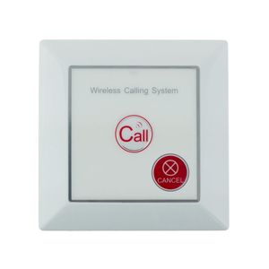 Pulsador emisor transmisor para sistema de llamada inalámbrico de pared 500m 2 teclas