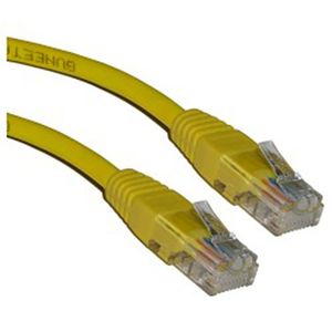 Cable UTP categoría 5e amarillo 1m