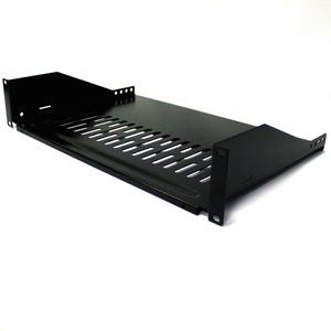 Bandeja rack de fijación frontal de 2U y profundidad 305 mm