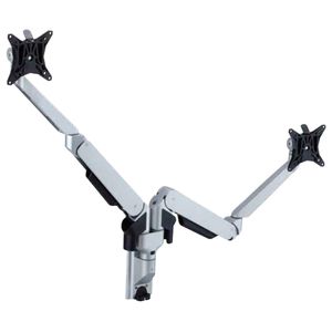 Soporte dual pantalla plana VESA 75mm 100mm con brazo articulado de pared