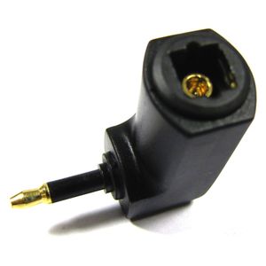 Adaptador TosLink a Mini-TosLink Ángulo Recto