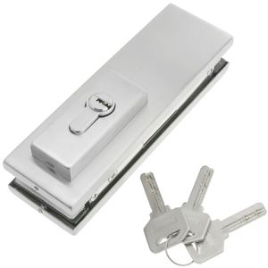 Cerradura de aluminio para puerta de cristal para cierrapuertas de suelo