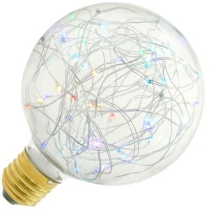 Bombilla LED fantasía G95 1.4W luz RGB variable