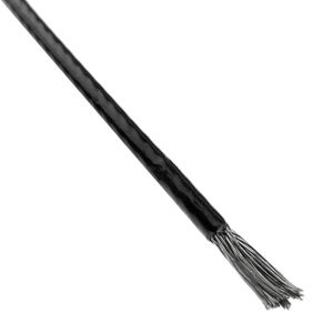 Cable de acero inoxidable de 1,5 mm. Bobina de 100 m. Recubierto de plástico negro