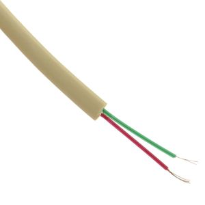 Bobina de cable telefónico plano de 2 hilos color beige bobina 100m