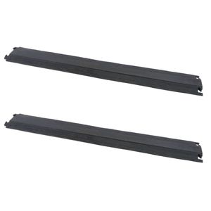 Pasacables de suelo para protección de cables eléctricos de 1 vía 102 x 13.5 cm (2-PACK)