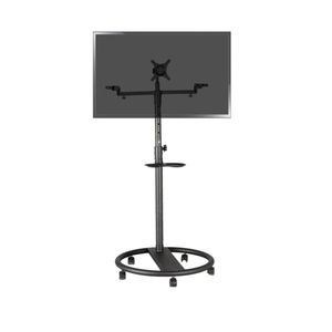 Soporte de pie con ruedas para pantalla plana TV VESA 50 75 100 200 y altavoces