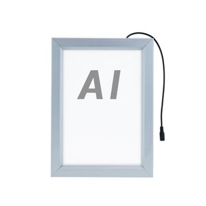 Marco cuadro iluminado por LED A1 635x880mm de doble cara para cartel anuncio letrero