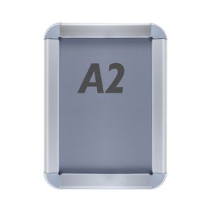 Marco de aluminio A2 465x635mm redondeado para cartel anuncio poster