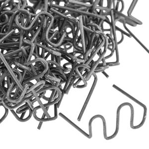 100 unidades grapas onduladas soldadura para plástico 0.8mm para pistola caliente reparación piezas de plástico y parachoques