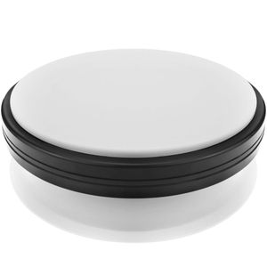 Base giratoria eléctrica de 15 cm. Plataforma rotatoria de color blanco