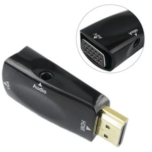 Conversor HDMI a VGA compacto con salida de audio