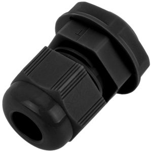 Prensaestopas de poliamida PG09 negro