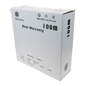 Bobina cable UTP categoría 5e 24AWG flexible gris 100m