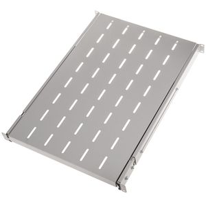 Bandeja telescópica ajustable para armario rack 19" de 1U y fondo 650mm blanco