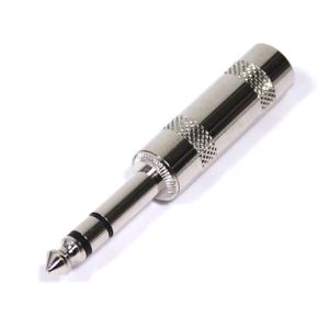 Conector jack 6.3mm macho estéreo TRS metal HQ