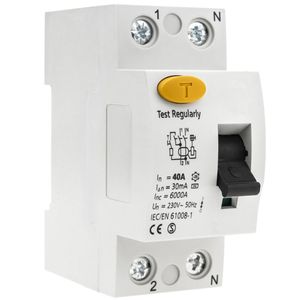 Interruptor diferencial 2P 40A 10kA