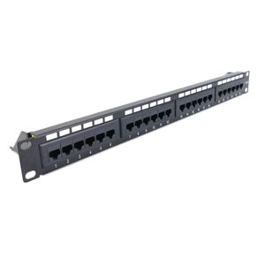 Patch panel 24 x RJ45 UTP cat.6 1Gb Ethernet