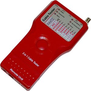 5-in-1 Cable Tester (RJ45 + RJ11 + 1394 + USB + BNC)