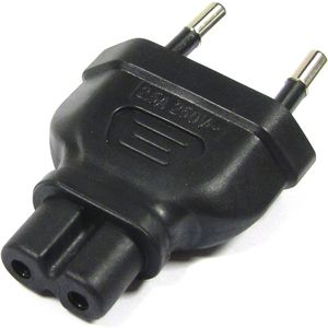 Adaptador de conector IEC-60320 C7 a Bipolar
