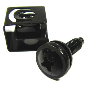 Tornillos M5 para rack-19 50-pack con pestaña de fijación