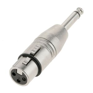 Adaptador de audio XLR de 3 pines hembra a jack 6.3mm macho
