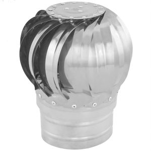 Sombrero extractor de humos galvanizado giratorio para tubo de 110 mm de diámetro