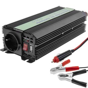 Inversor eléctrico onda modificada 12 VDC a 220 VAC de 600W y USB