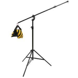 Soporte para foco de estudio fotográfico de 400 cm de 3 secciones tipo jirafa