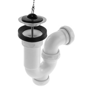 Sifón curvo extensible para lavabo-bidet 1"1/2 x ∅ 70 mm